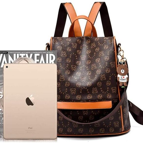 Tammy Women Backpack PU- BROWN main image 6